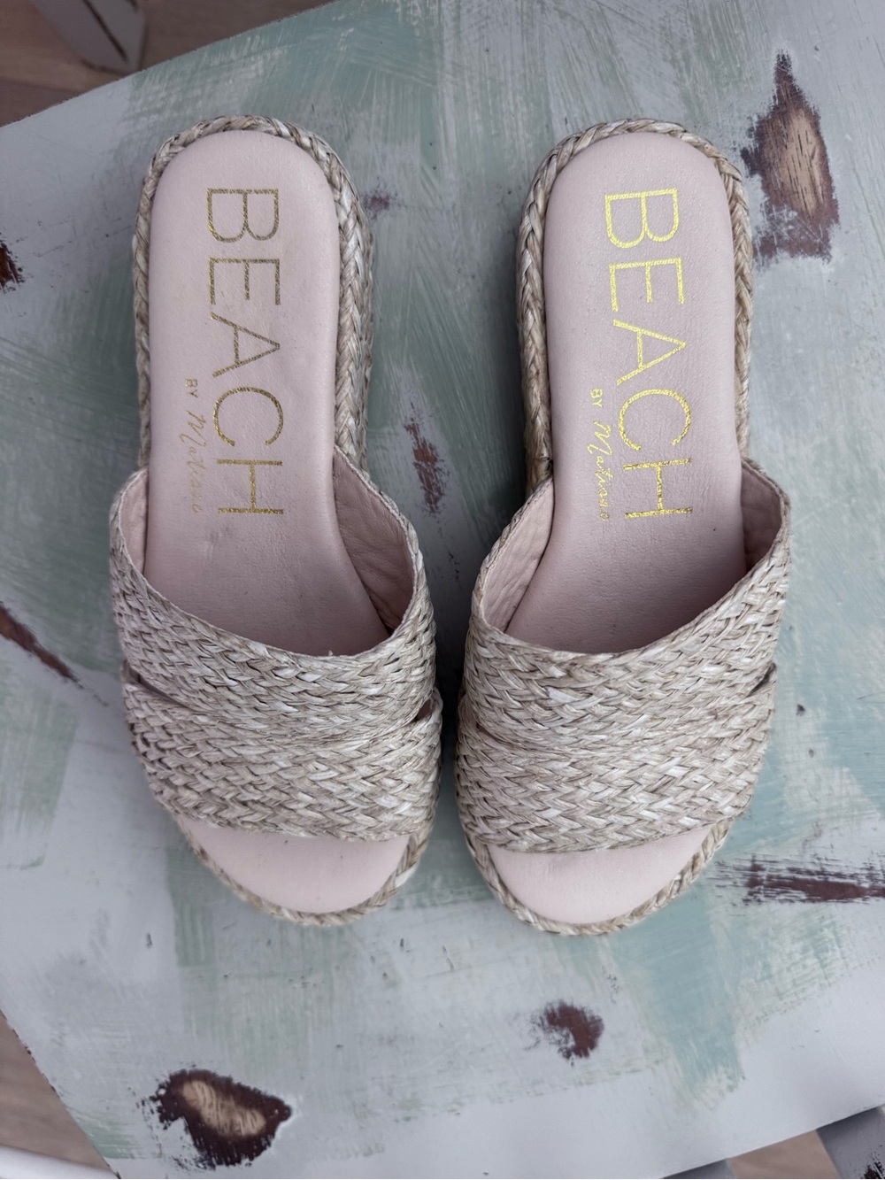 Beach by Matisse straw platform shoes